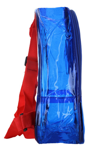 Capitan America Mochila Escolar Kinder Transparente Niño 871 Color Azul Diseño de la tela No aplica