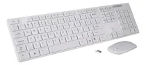 Comprar Kit Teclado Y Mouse Inalambrico Blanco Seisa K07 Mac Windows