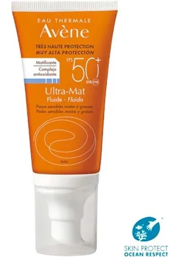 Avene Protector Solar Fps50+ Toque Seco Fluido Mat Sin Color