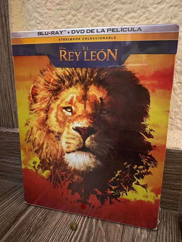 El Rey Leon 2019 Steelbook Blu-ray Y Dvd Disney Jon Favreau