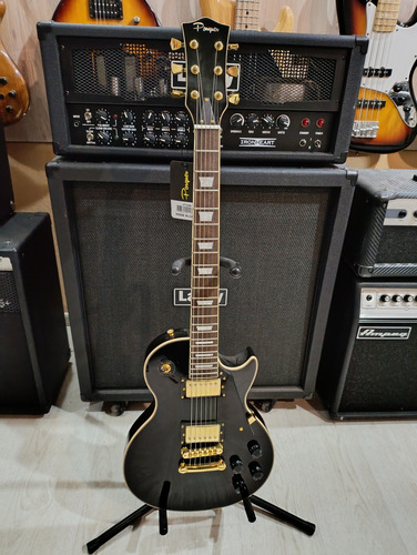 Guitarra Eléctrica Parquer Les Paul Custom Inmaculada Diestro Negro Palo De Rosa (Usado)