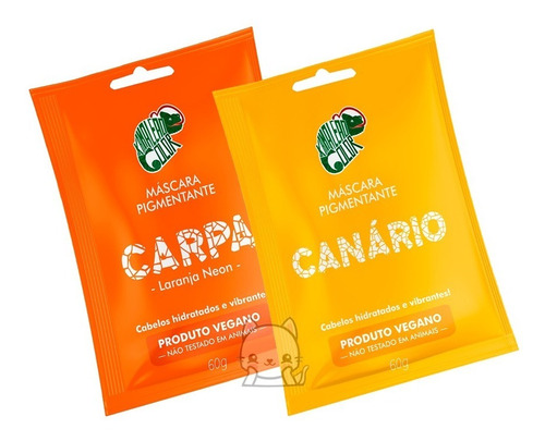 Kit 2 Tonalizante Kamaleão Color Mini 60g - Canário + Carpa