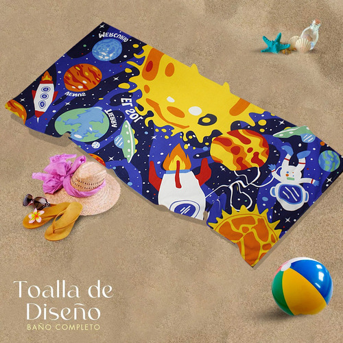 S Toalla De Baño Completo Jumbo Microfibra Infantil Niño