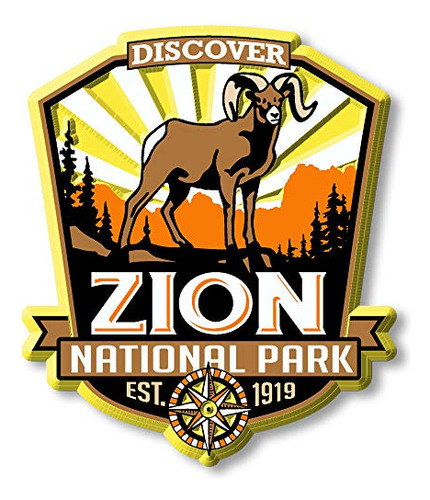 Imán Del Parque Nacional Zion De Classic Magnets, Discover A