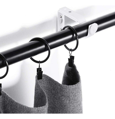 Para - 8pcs Soporte Cortinero Para Pared Ajustable Gancho