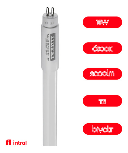 Promoção 7 Lâmpada Led T5 Tubo 115cm 2000lm Intral 6500k