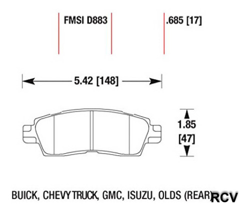 Balatas Disco  Trasera Para Chevrolet Trailblazer   2006