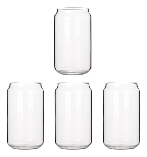 Paquete De 4 Latas En Forma De Vidrio, Agua, Leche, Vaso Sim