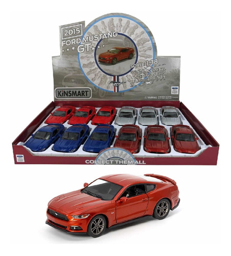 Miniatura Mustang  Abre Portas A Fricção Unidde