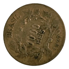 Moeda Antiga Brasil 1000 Reis 1927 (Usado)