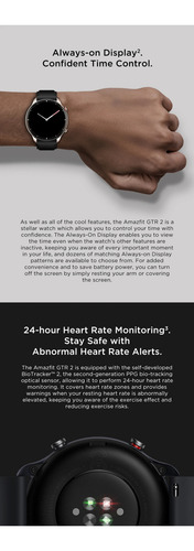 Amazfit Gtr 2 Nova Versão Smartwatch New Version 2024 A1952 Preto Preto Preto Preto (Usado)