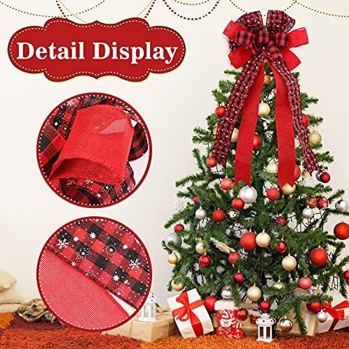 Mono Para Pino De Navidad Rojo A Cuadros 13 X 34 Pulgadas