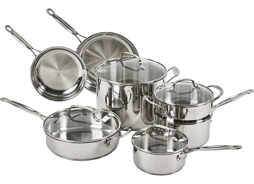 Cuisinart Juego De Cacerolas 11 Piezas De Acero Inoxidable