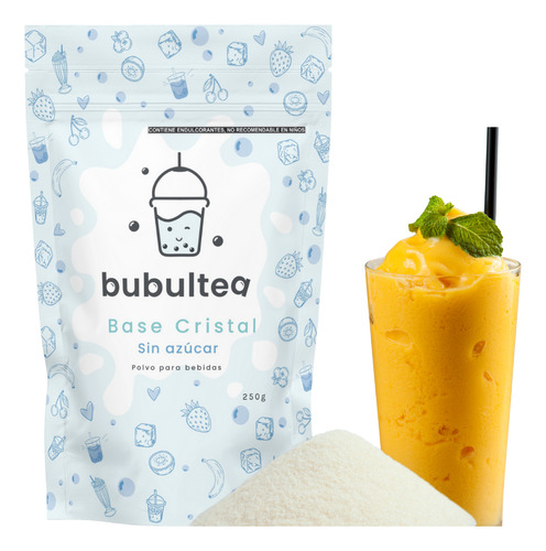Base Cristal Para Frappe Sin Azúcar Bubultea 250g