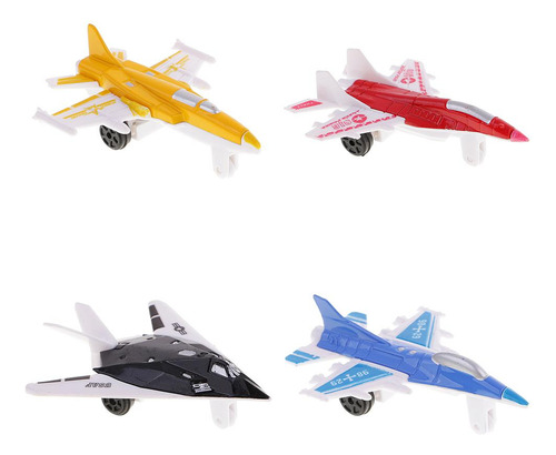 4 Piezas De Aviones De Juguete De Fundición A Para Niños,