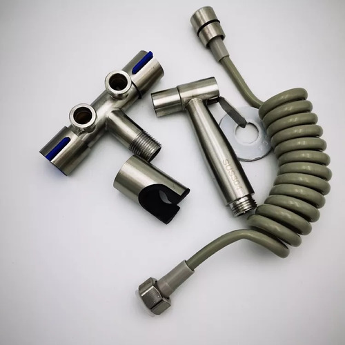 Kit Ducha Bidet Arabe Inodoro Wc Acero Inoxidable