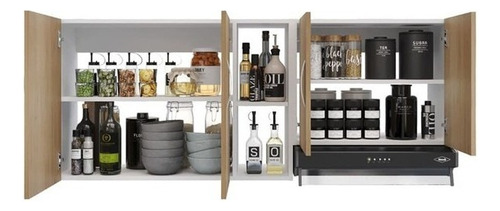 Mueble Superior De Cocina Color Rovere Color Blanco-Rovere