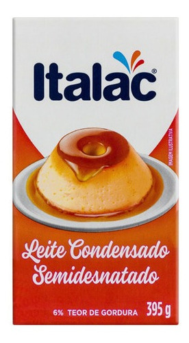 Leite Condensado Semidesnatado Italac Caixa 395g