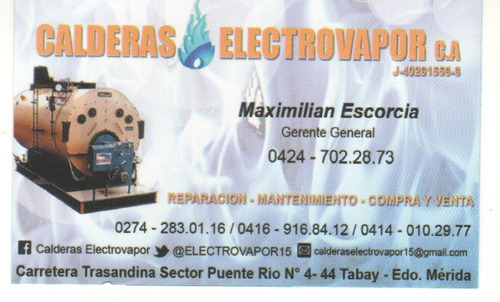 Calderas Industriales Reparacion Y Mantenimientos