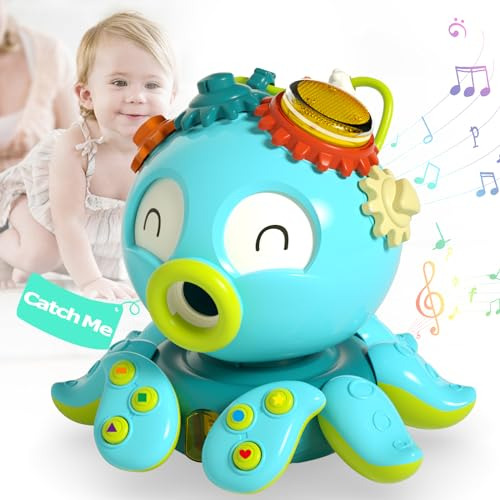 Cute Octopus Crawling Toy, Interactive Baby Musical Toy...