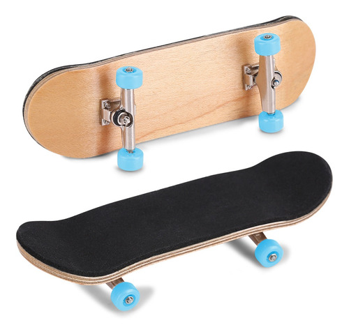 1pc Madera De Arce De Aleación+diapasón Dedo Skateboard Con