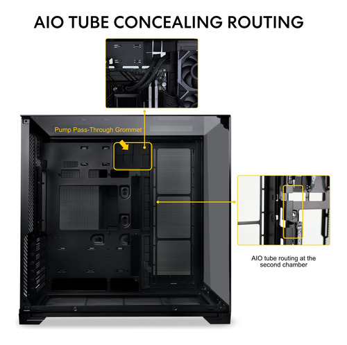 Computer Case Lian Li O11 Vision Compact Black Atx Mid Tower