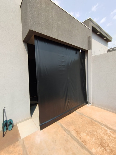 Toldo Completo Com Tubos Sob Medida 4,60 X 3,50 Retrátil Cor Preto