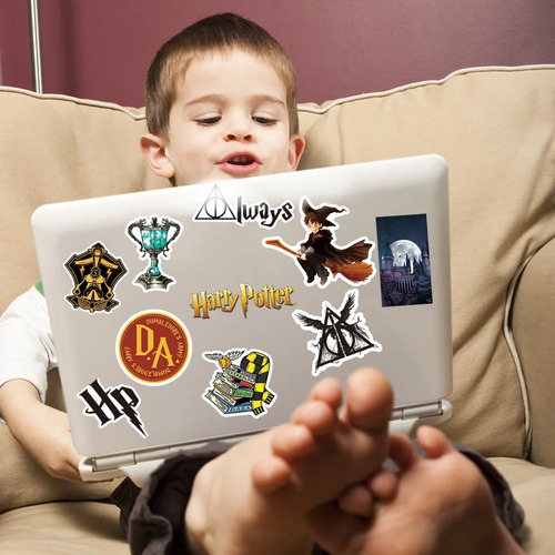 Harry Potter 100 Calcomanias Stickers De Pvc Vs Agua