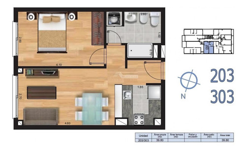 Apartamento Venta Malvin 1 Dormitorio, Mississipi Y Pilcomayo Ed. Latius Ii