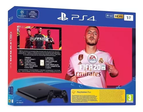 Console PS4 Slim 500GB com 2 Controles e Fifa 19 - 2 Anos de