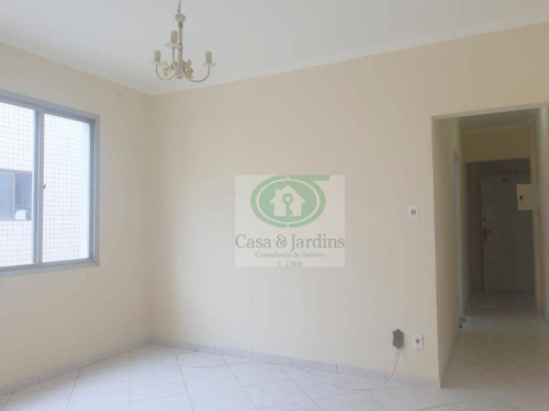 Imagem 2 de 18 de Apartamento 2 Dormitórios - Prédio C/ Elevador, Frente E Vista Livre, Garagem Demarcada - R$ 2.100, - Campo Grande - Santos - Ap6617