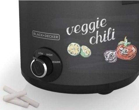 Olla Coccion Lenta Black&decker 4 L Superficie Pizarra Cook