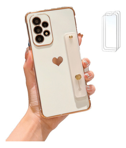 S For Samsung Galaxys24 Electroplated Love Phone Case-c