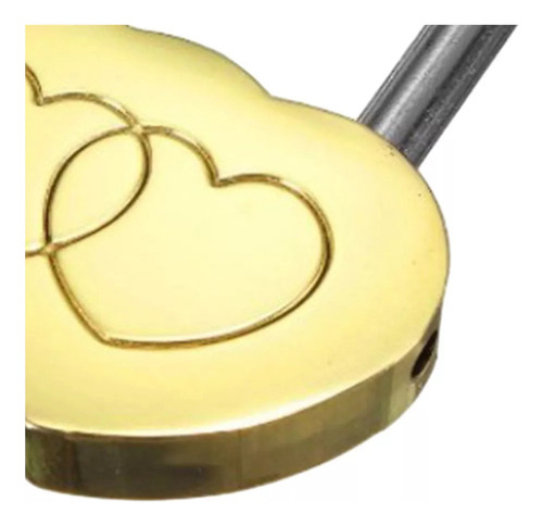 Duas Peças Gravadas Com Coração Duplo, Love Lock,