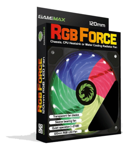 Ventilador Gamemax Rgb Force Gmx-12 Rgb 120mm