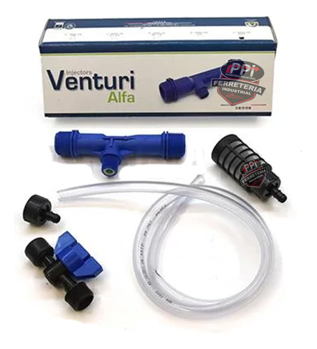 Inyector De Fertilizante Venturi Alfa 3/4´ Riego +accesorios