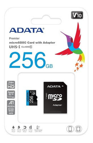 Imagen 4 de 10 de Memoria Micro Sd 256gb Clase 10 80mb/s Adata Uhs-i Cel Camar