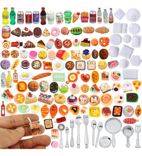 Mt 150 Garrafas De Comida Em Miniatura, Latas De