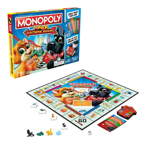 Monopoly Junior Banco Electrónico - Juego De Mesa - Hasbro