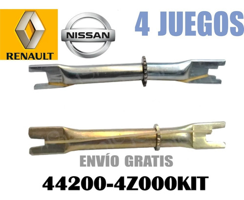 8 Ajustadores Balata Trasera Sentra B15 01-06 Renault Scala 