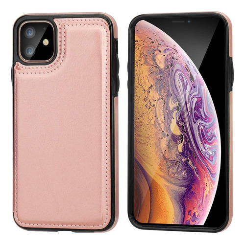 Funda For iPhone Serie Con Cubierta Cartera Tarjetero Piel
