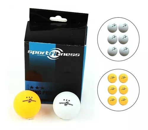 Pelotas Ping Pong Sport Fitness 3 Estrellas Caja X6 Unidades SPORT FITNESS