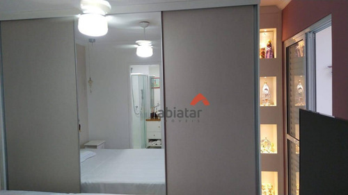 Apartamento Com 3 Dormitórios À Venda, 76 M² Por R$ 590.000,00 - Jardim Bom Tempo - Taboão Da Serra/sp - Ap0343