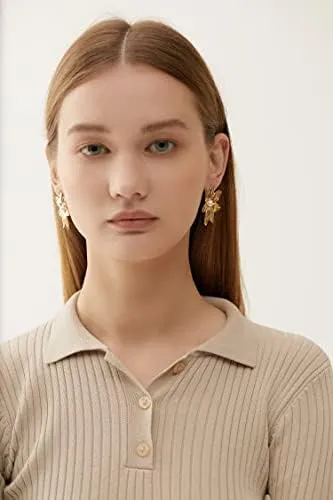 Povik Anillos De Circonita Cúbica Con Corazón De Oro Para Mu