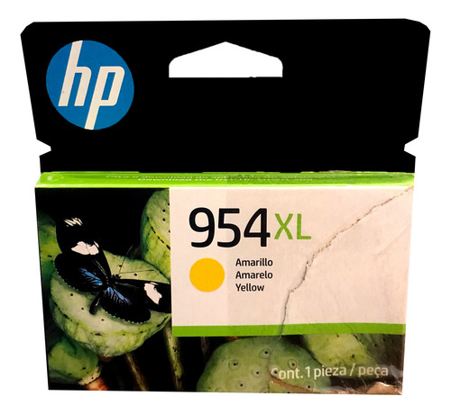 Hp 954xl Amarillo, Original Y Nuevo (empaque Dañado), 1 Pza.