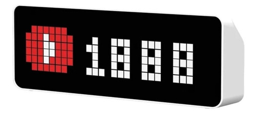 Relógio De Mesa Ulanzi Tc001 Com Contagem Inscritos Youtube