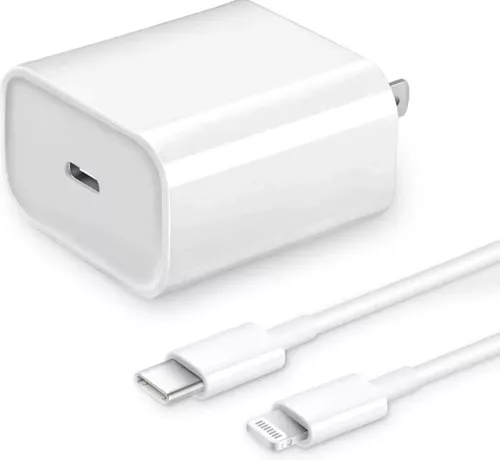 Cargador 25w Carga Rápida Para iPhone 12 13 14 +tipo C Cable Blanco