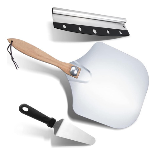 Pizza Peels Premium Pizza Peel, Pizza Paddle Con Cortador De