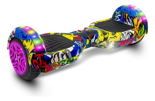 Imagen 1 de 8 de Skate Hoverboard Electrico 6.5 Bluetooth Luces Led N1 El Rey