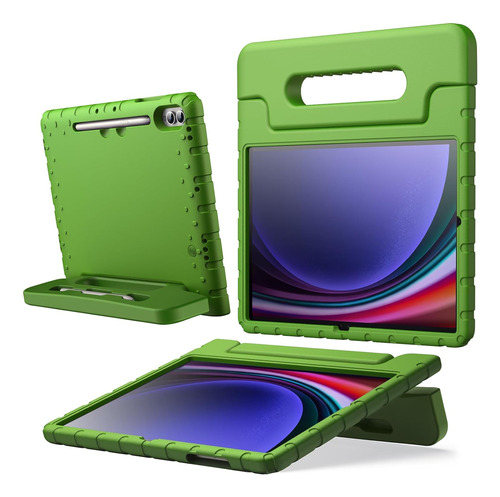 Funda Para Niños Para Galaxy Tab S9 Plus De 12.4 - Verde